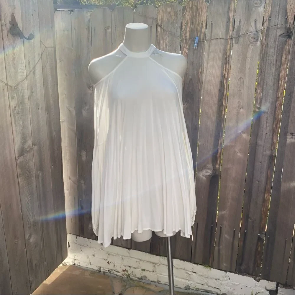 Free People Drift Away Cold Shoulder Tunic Dress size small